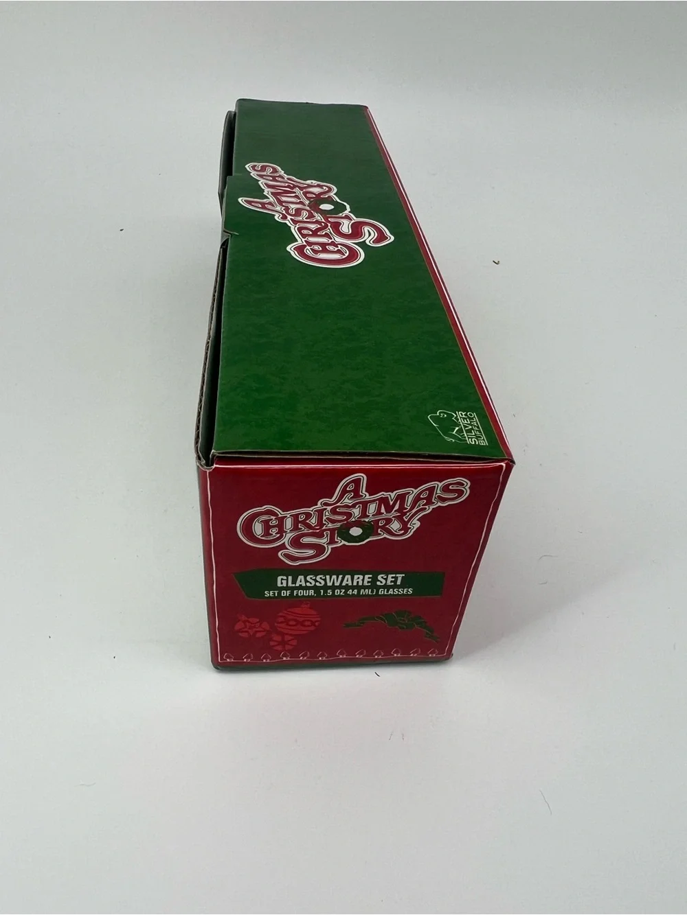 A Christmas Story Shot Glass Set 4 Glasses 1.5 oz Silver Buffalo NIB